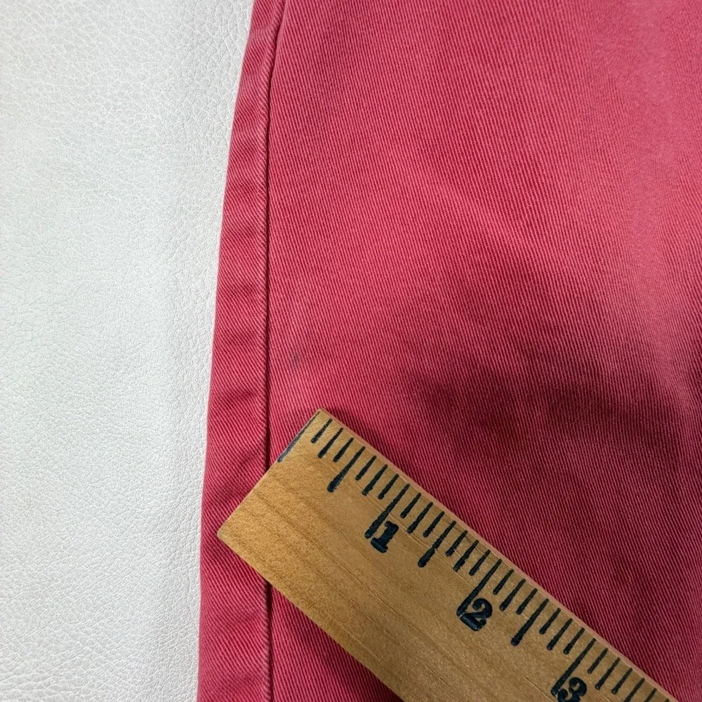 Polo Ralph Lauren Mens 38 Red Cotton Chino Shorts‎ Flat Front Classic Fit Preppy